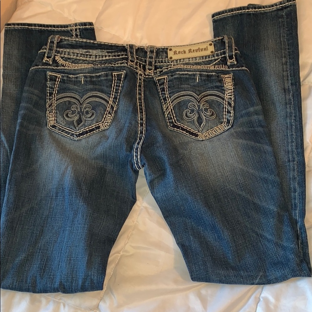 Women’s rock revival Adele straight jeans